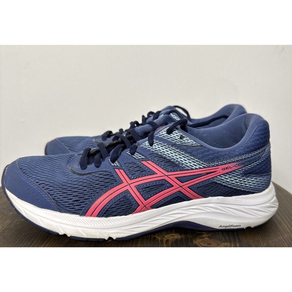Asics Shoes - Asics Womens Gel Contend 6 1012A571 Blue Running Shoes Sneakers Size 9 EUC